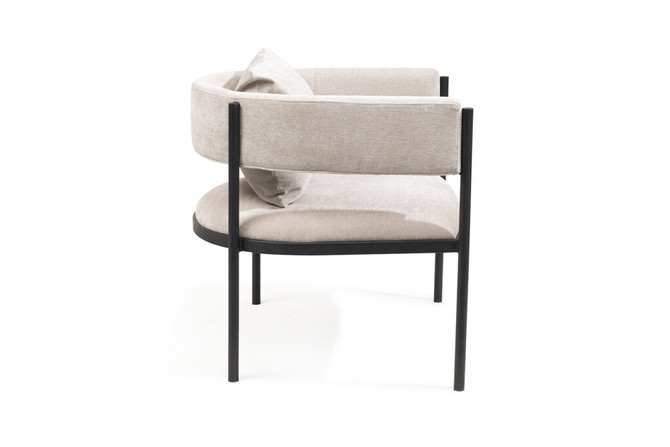 Envie Lounge Chair Beige side view