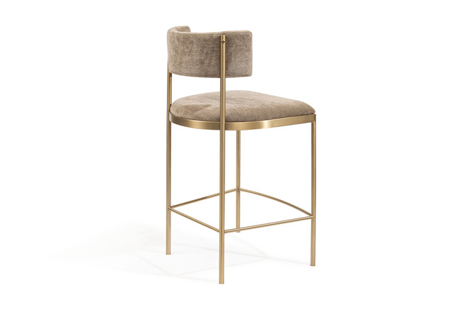 Envie Stool Olive front view angle
