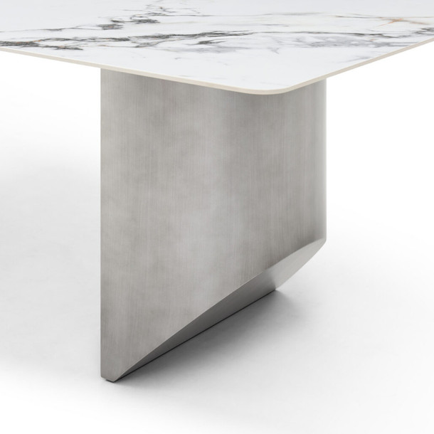 Rocella Dining Table zoomed in angled view