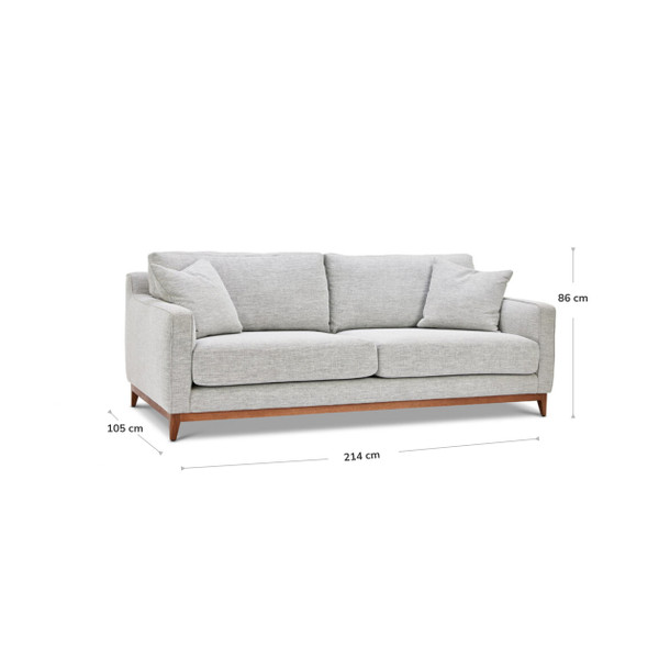 Barker 3 Seat Sofa Lounge dimensions