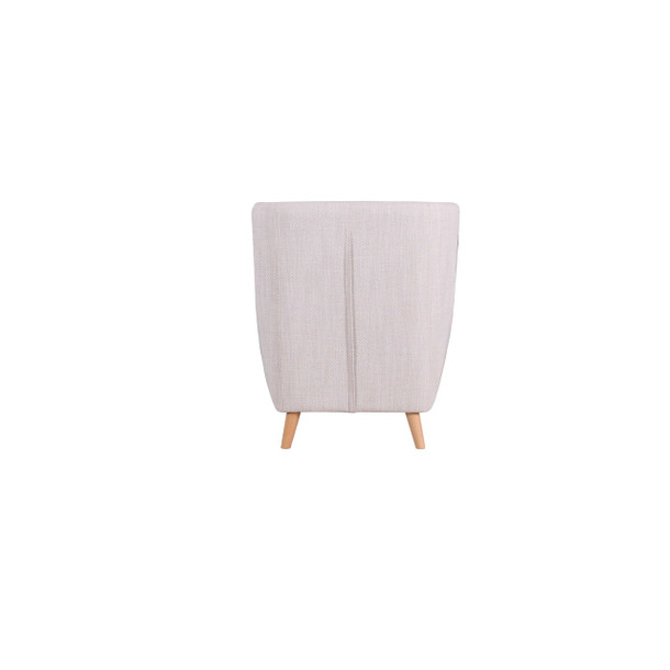 Heron Occasional Chair Sussex Marshmallow - Natural Legs - back