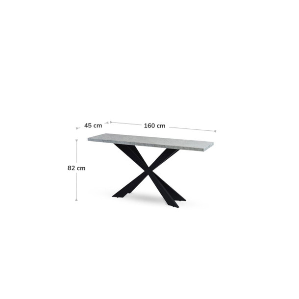 Milly Sofa Table dimensions
