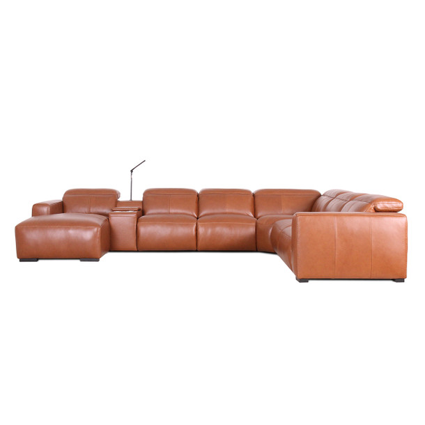 Ostuni Leather Modular Lounge front view