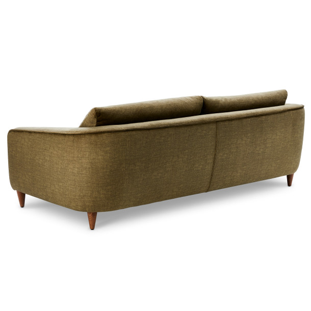 Montana 3 Seat Lounge Zepel Akoya Moss back view