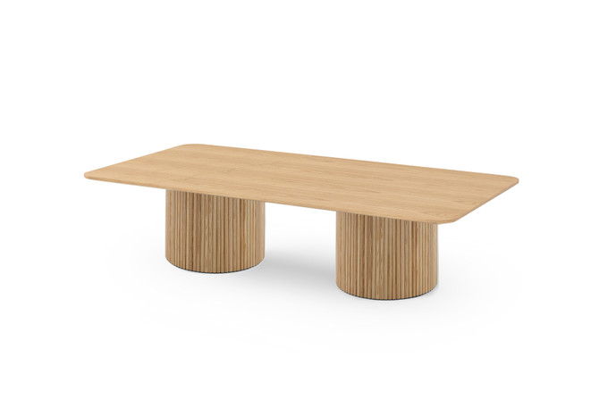 Lantine Coffee Table Oak Natural angle view