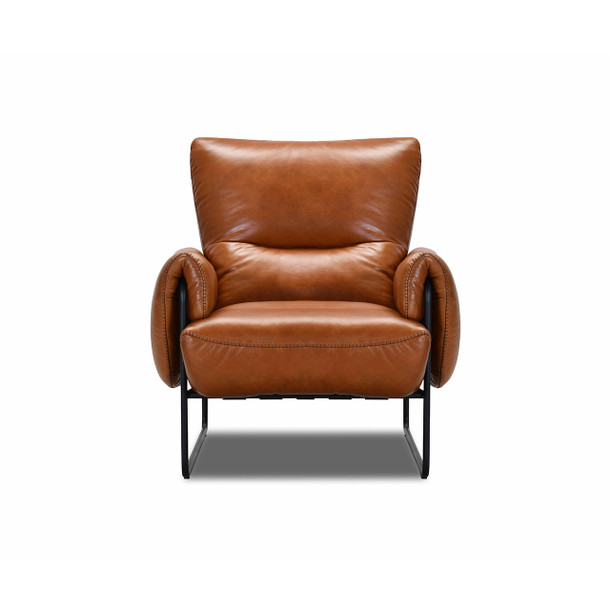 Pacino Leather Occasional Chair front view