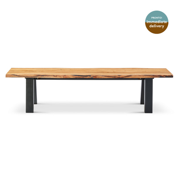 Mallorca Marri Timber Bench front view Mallorca Marri Timber Bench front view