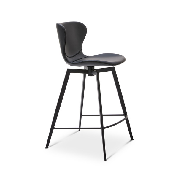 Clover Black Stool angle view Clover Black Stool angle view