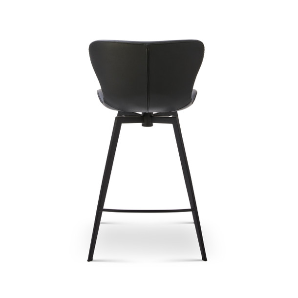 Clover Black Stool back view Clover Black Stool back view