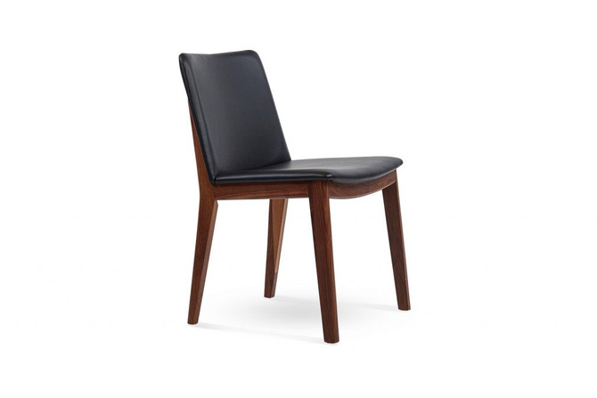 Siglo Dining Chair Black angle view