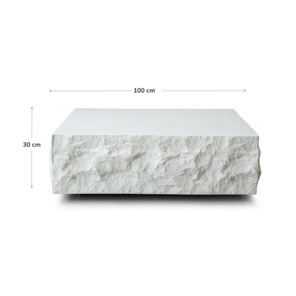 Orlando Coffee Table  - Front View with Dimensions