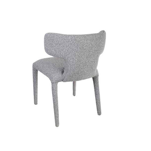 Piper Dining Chair Grey - Angled Back Image