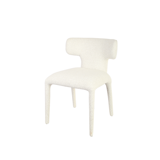 Piper Dining Chair Ivory - Angled Image Piper Dining Chair Ivory - Angled Image