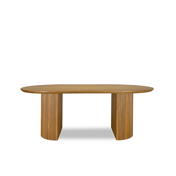 Arte Natural Elm Dining Table - Front Image