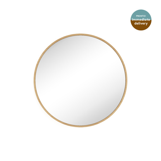 Kiara Round Mirror Natural - Front Image Kiara Round Mirror Natural - Front Image