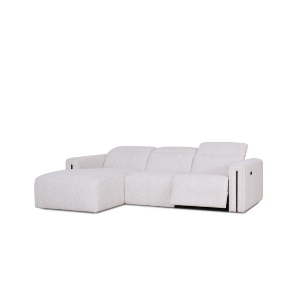 Deeva Chaise Lounge with electric motion - Image with Open Recliner