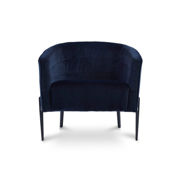Jess Occasional Chair Dark Navy Blue - front view