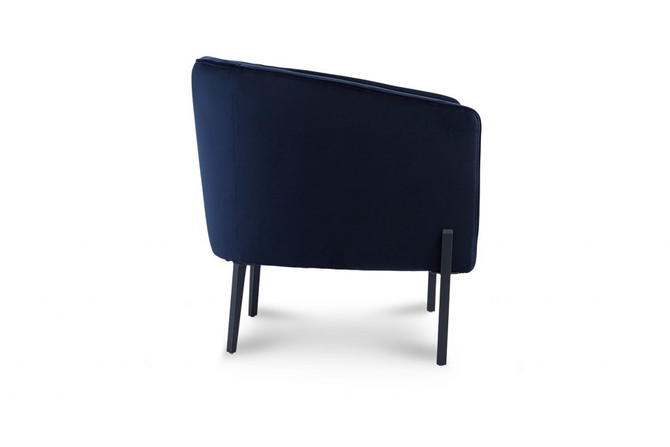 Jess Occasional Chair Dark Navy Blue - side view