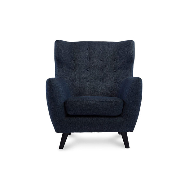 Heron Occasional Chair Mission Denim - front view