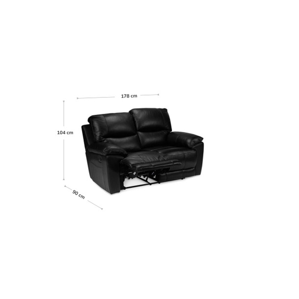 Viva 2 Seat Recliner Lounge dimensions