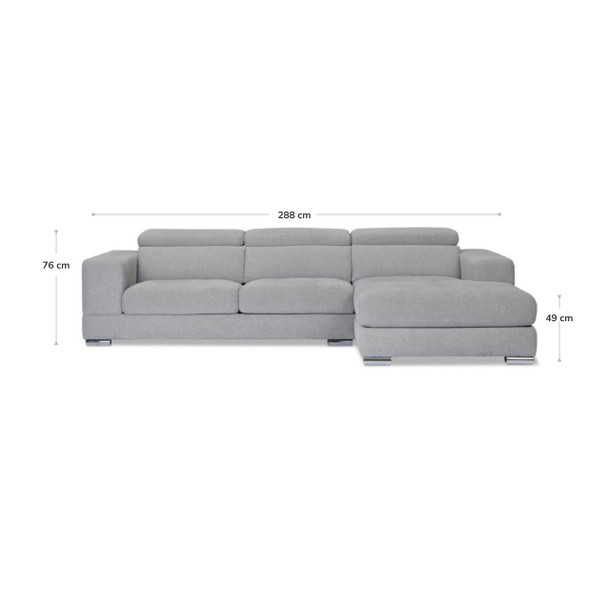 Tobago Fabric Chaise Lounge dimensions