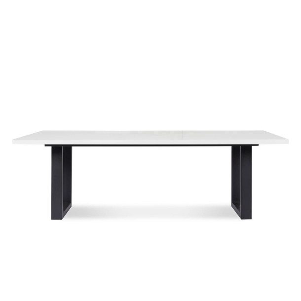 Quartz Dining Table with Flow Legs front view