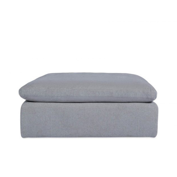 Becky Fabric Ottoman - front