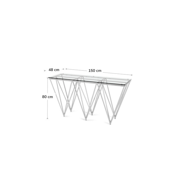 Tommy Sofa Table Steel dimensions