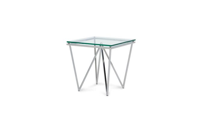 Tommy Occasional Table Steel - rotated side view