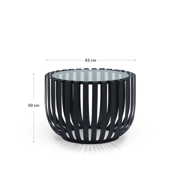 Sonic Occasional Table Black dimensions