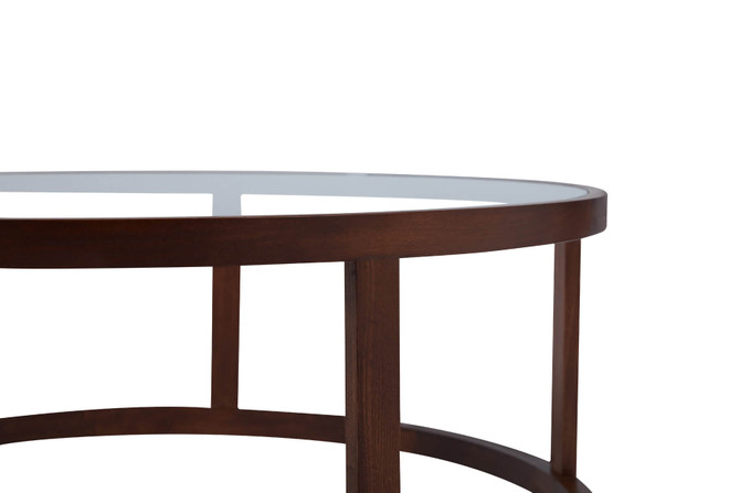 Halo Coffee Table Havana - zoomed side top and legs