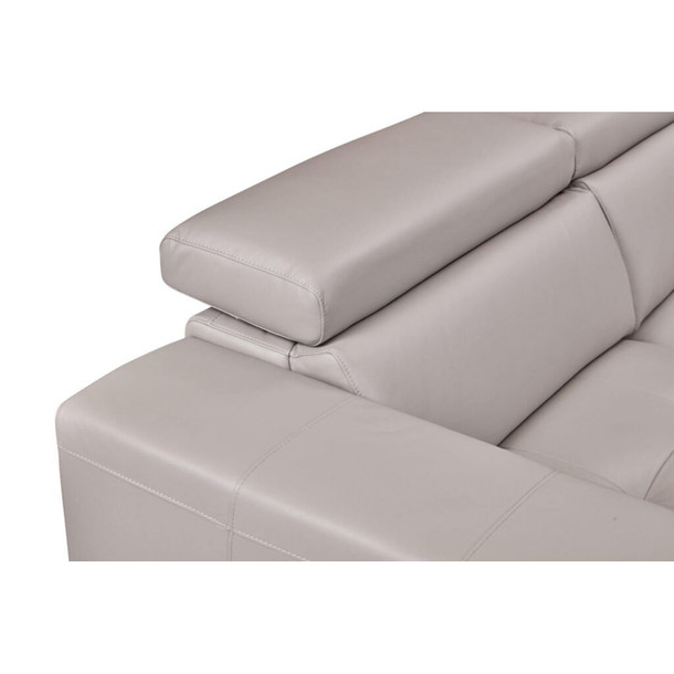 Tobago Leather Chaise Lounge backrest view