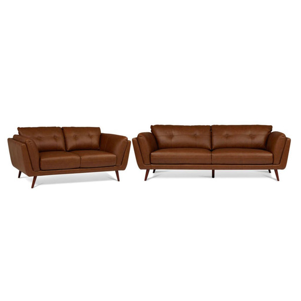 Marley Leather 2 & 3 Seat Lounge Set