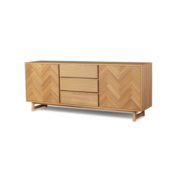 Taylor Herringbone Buffet - angled front view