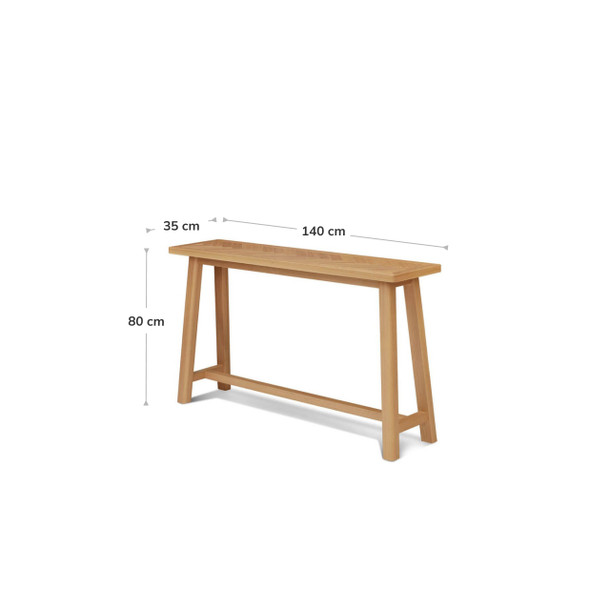 Taylor Herringbone Sofa Table dimensions