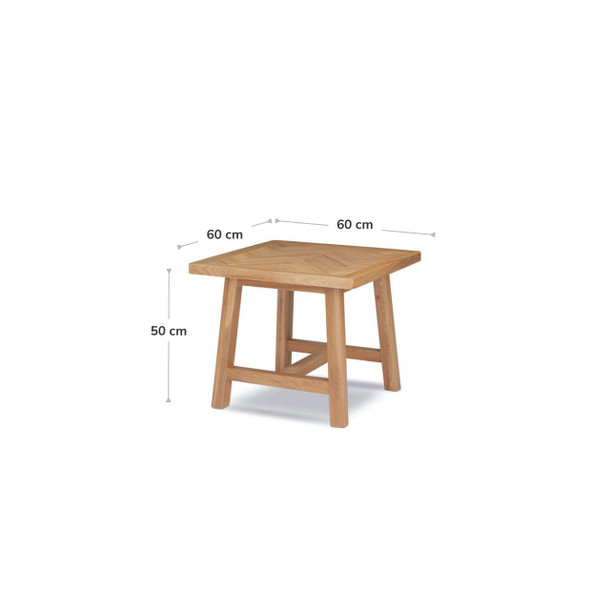 Taylor Herringbone Occasional Table dimensions