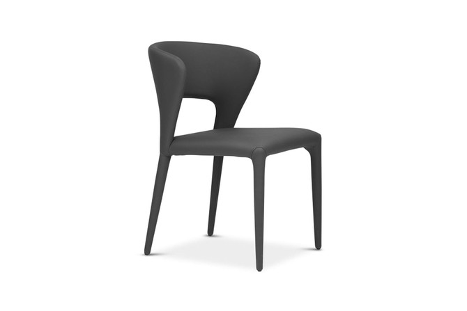 Pari Dining Chair Quartz Grey angle view