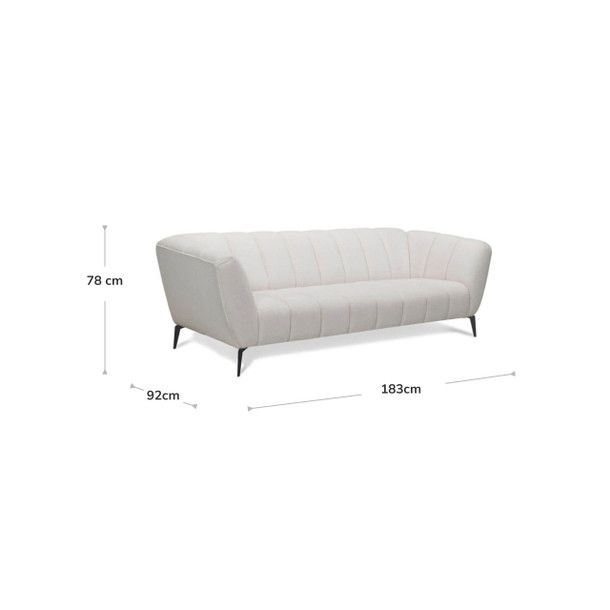 Madrid Boucle 2 Seat Lounge dimensions