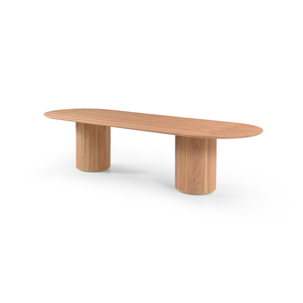 Lantine Dining Table Natural angled view