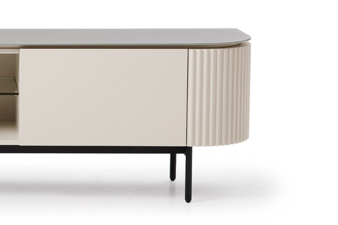 Lantine Entertainment Unit Beige - zoomed right front