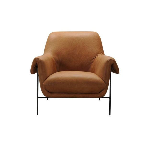 Estelle Leather Occasional Chair - front