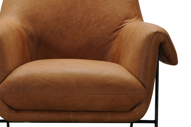 Estelle Leather Occasional Chair - cushion