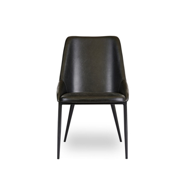 Edge Dining Chair Black front view