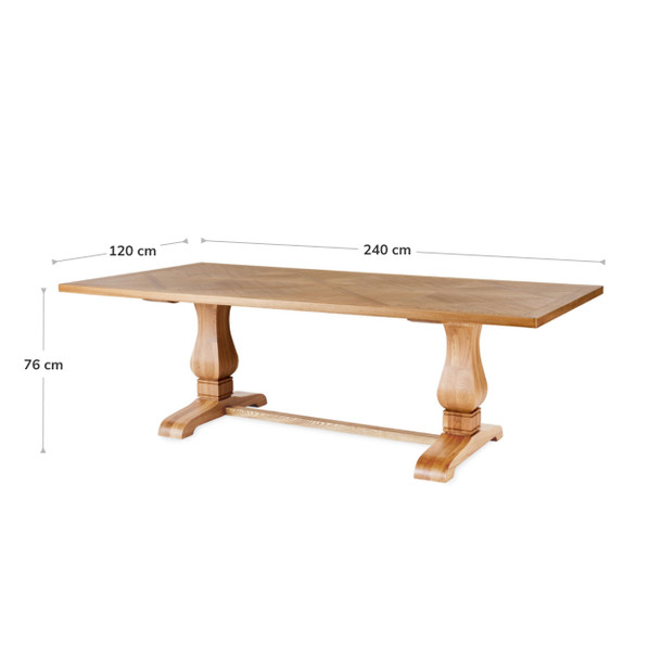 Georgie Dining Table dimensions