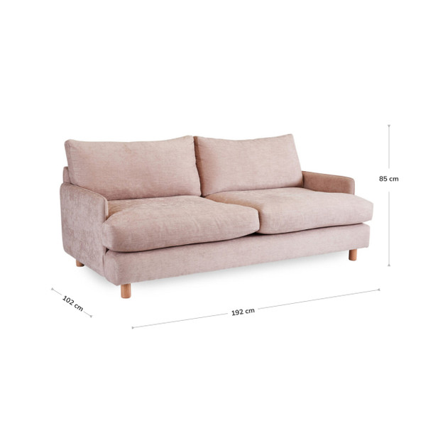 Rydell 3 Seat Lounge dimensions