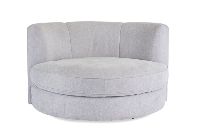 Cuddle Swivel Chair - zoomed front no pillows