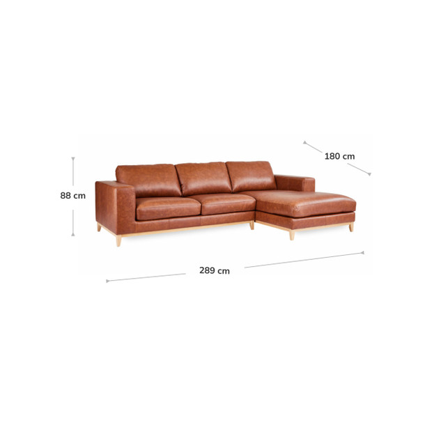 Rose Chaise Lounge Leather dimensions