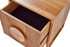 Maximus Bedside Cabinet Natural zoomed in drawer view