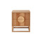 Maximus Bedside Cabinet Natural front view