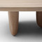 Amelia Coffee Table White Wash Oak - zoomed in base